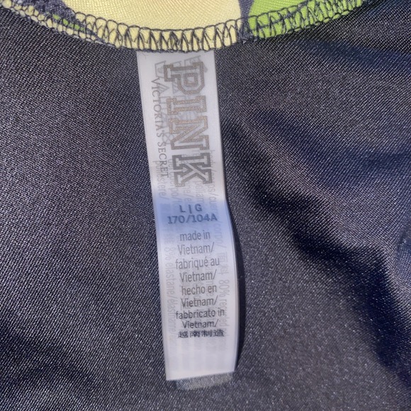 Victoria's Secret PINK Triangle Cutout One-Piece‎ Swimsuit Size L Retro Floral - Picture 10 of 13